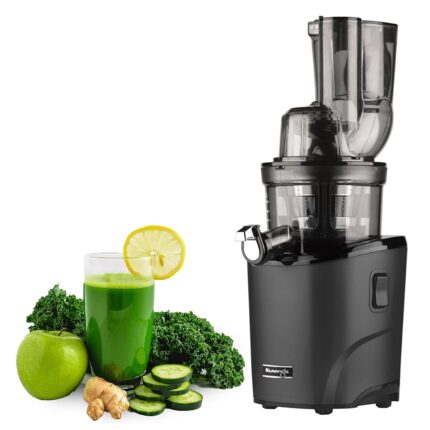 Kuvings REVO830 Black Luxury Cold Press Whole Slow Juicer, World's 1st Patented Auto-Cutting Auger to reduce juicing time, 12 Yrs Motor Warranty, 240W Strong Motor, All-in-1 Fruit & Vegetable Juicer