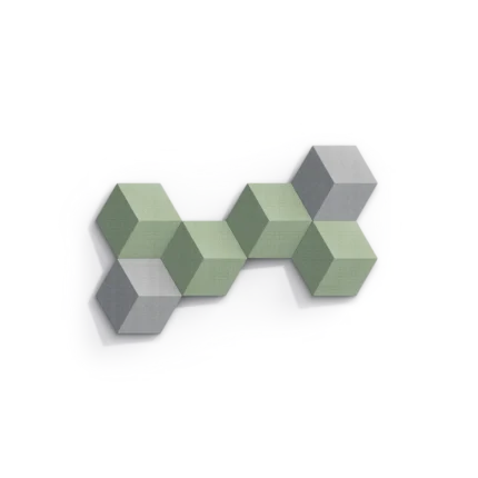 Modular, wall-mounted speakers Meadow Green Define