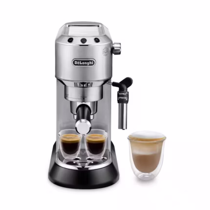 Dedica Black Manual Espresso Maker Metal