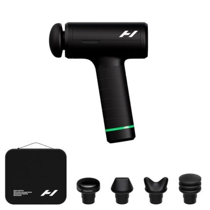 Hyperice Hypervolt 3 Pro – Professional Percussion Massage Gun with QuietGlide Technology | 6 Speeds, Pressure Sensor, Heated Head & 5 Attachments | Deep Tissue Muscle Relief and Recovery