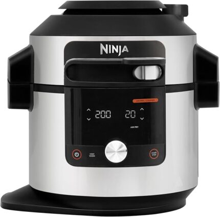 Ninja Foodi MAX Multicooker with SmartLid, 7.6L, Steel, OL750EU