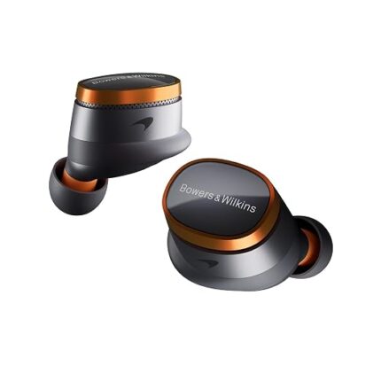 Bowers & Wilkins Pi8 McLaren Edition, Premium Wireless In-Ear Headphones with Noise Cancelling, Bluetooth 5.4, Fast Charging, Multipoint Connectivity, Built-in Microphones