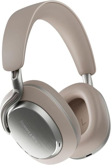 Bowers & Wilkins Px8 S2 Wireless Over-Ear Headphones, Warm Stone, Black