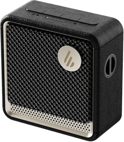 Edifier ES20 Premium Bluetooth Speaker - with Powerful 360° Sound, Bluetooth 5.4, RGB Ambient Lighting, Up to 15 Hours Battery, Waterproof IP67, ConneX App, Dual Pairing (ES20 Black)